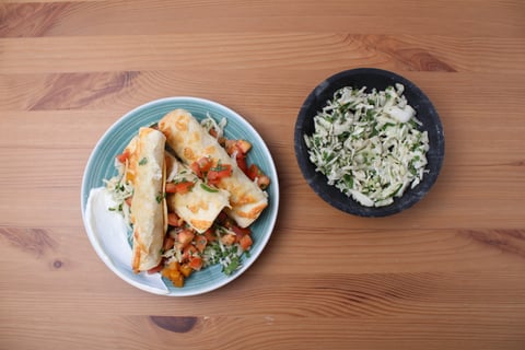 Cheesy Squash Taquitos - Step #5 Dresser les plats