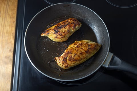 Orange-Basil Chicken Breasts - Step #3 Cook the chicken