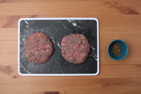 Beef Smash Burgers with Green Peppercorn Sauce - Step #1 Mise en place