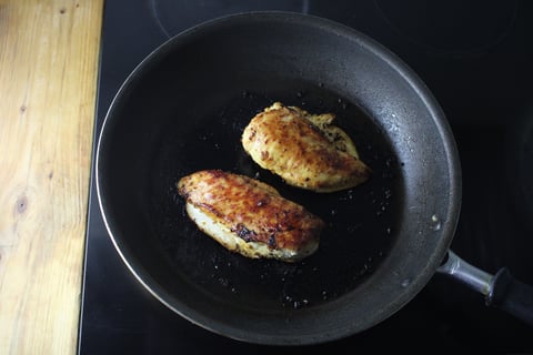 Super Cheesy Chicken Breast ‘Parm’ - Step #1 Start the chicken