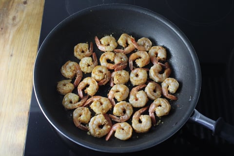 Paleo: Peruvian-Inspired Shrimp - Step #4 Cuire les crevettes