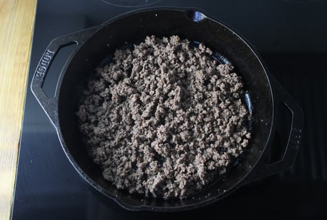 Ground Beef & Zucchini Skillet Lasagna - Step #2 Commencer la garniture