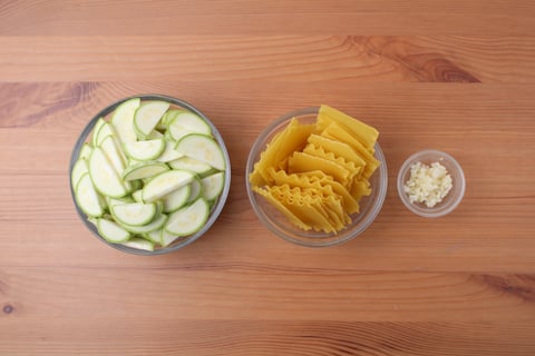 Ground Beef & Zucchini Skillet Lasagna - Step #1 Mise en place