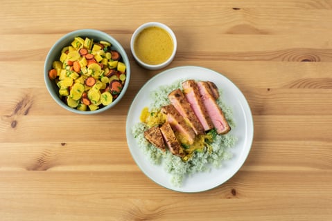 Seared Tuna in Thai-Style Curry Sauce - Step #6 Finish & serve