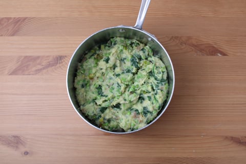 Whiskey Butter Pork Chops - Step #4 Finish the colcannon