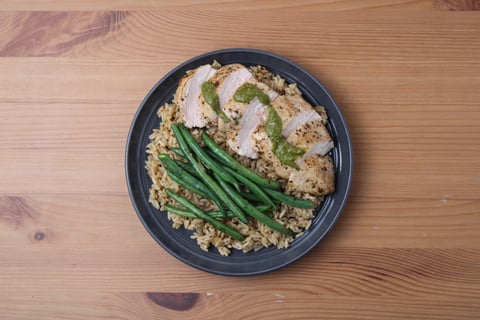 One-Pot Basil Pesto Chicken Breasts - Step #5 Finish & serve