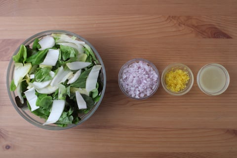 L’Artisan: Seared Filets Mignons over Shrimp & Pea Orzotto - Step #1 Mise en place