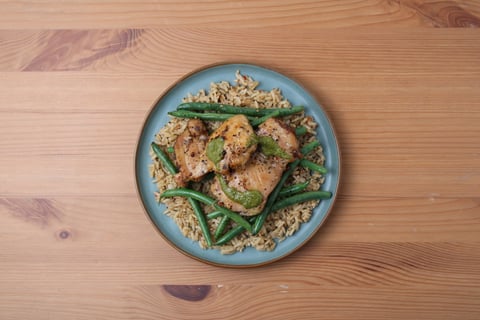 One-Pot Basil Pesto Chicken Thighs - Step #5 Finish & serve