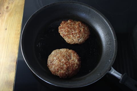 Italian Sausage Burgers - Step #2 Prepare & cook the patties