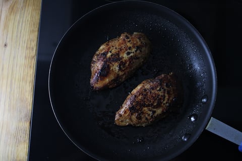 Seared Lemongrass Chicken - Step #4 Cook the chicken