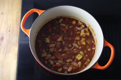 Vegetarian White Bean & Yellow Zucchini Chili - Step #4 Finir le chili