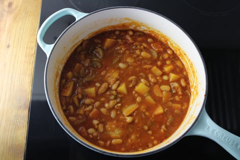 Rustic Vegetarian Cassoulet - Step #3 Finir le cassoulet