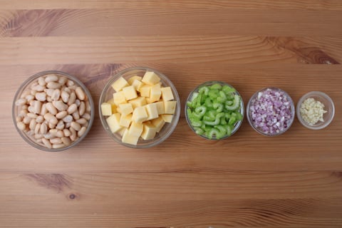 Rustic Vegetarian Cassoulet - Step #1 Mise en place