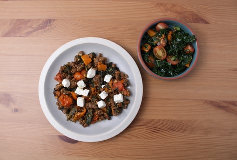 Mediterranean-Style Ground Beef Stir-Fry - Step #5 Plate your dish