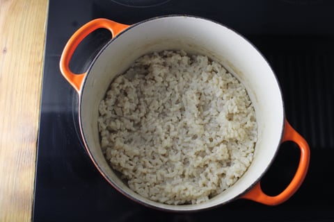 Goodfood x Laurent Dagenais: Herb-Crusted Grass-Fed Lamb Chops - Step #2 Make the risotto