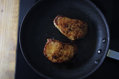 Southern-Style Pork Chops in Homemade Gravy - Step #2 Cook the pork chops