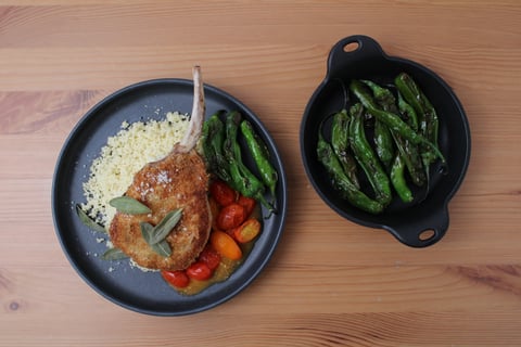Goodfood x L'Abattoir: Bone-In Pork Chop Piccata - Step #6 Plate your dish
