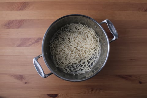 Peanutty Dan Dan Noodles - Step #1 Boil the noodles