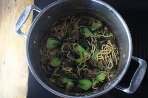 Peanutty Dan Dan Noodles - Step #5 Combine the noodles