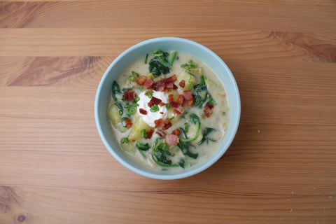 Loaded 'Baked Potato' Soup - Step #5 Dresser les plats