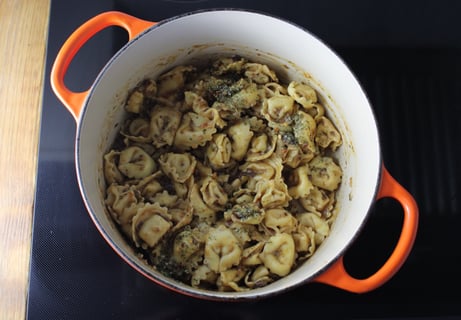 Spicy Tortellini Puttanesca - Step #2 Make the sauce & combine the pasta