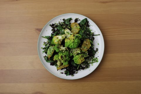 Roasted Romanesco & Beets over Midnight Rice - Step #6 Finish & serve