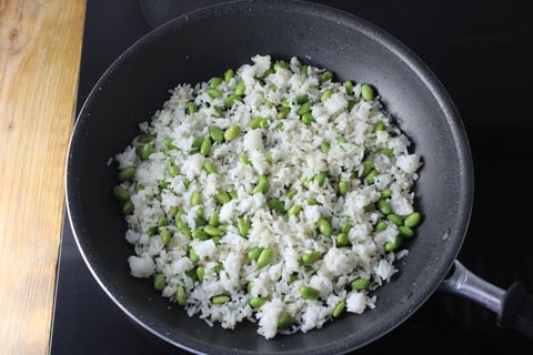 Pan-Fried Shrimp - Step #3 Make the ginger rice