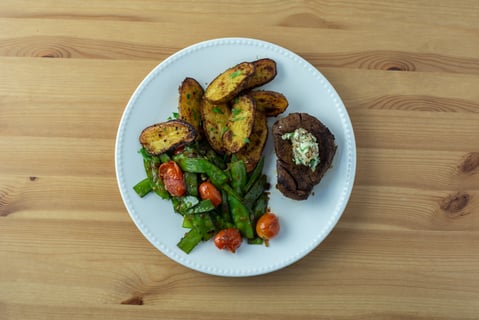 Seared Filets Mignons with Porcini Butter - Step #6 Plate your dish