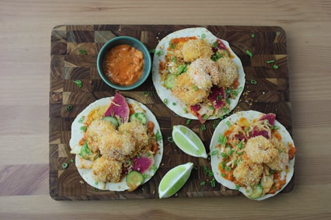 Crispy Shrimp Tacos - Step #6 Plate your dish