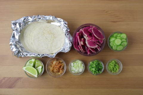 Crispy Shrimp Tacos - Step #1 Mise en place
