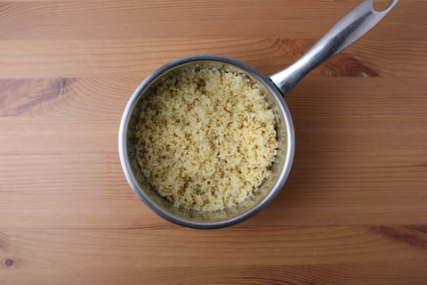 Protein Swap | Pork, Feta & Bulgur Keftedes - Step #1 Cuire le boulgour