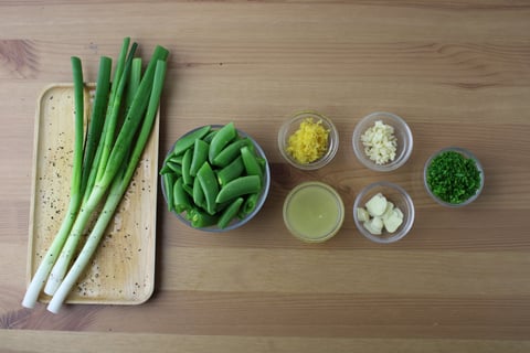 L’Artisan: Strip Loin Steak & Charred Scallion-Walnut Salsa - Step #2 Mise en place