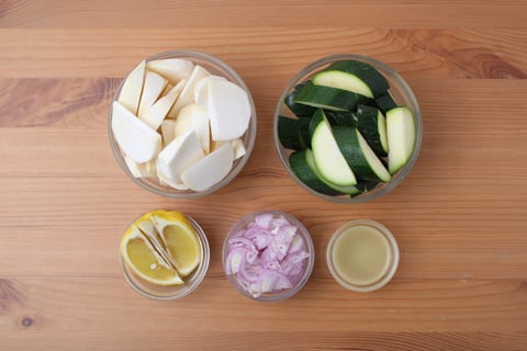Carb-Wise: Greek-Spiced Lemon & Chicken Traybake - Step #1 Mise en place
