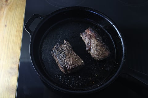 Protein Swap | Middle Eastern Pork Tenderloin Supper - Step #3 Cook the steaks
