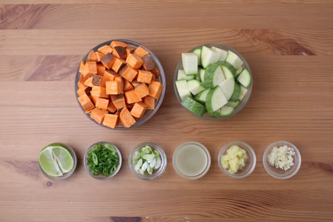 Jerk-Spiced Coconut Curry - Step #2 Mise en place