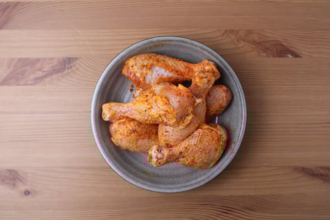 Spicy Korean Chicken Drumsticks - Step #2 Préparer le poulet