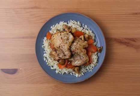 Romanian-Style Chicken in Tangy Cream Sauce - Step #6 Plate your dish