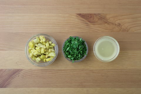 Seared Chicken with Sumac, Lemon & Olives - Step #3 Mise en place
