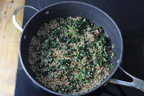 Seared Chicken with Sumac, Lemon & Olives - Step #1 Cook the couscous