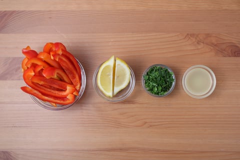 Baked Mediterranean-Style Cod - Step #1 Mise en place