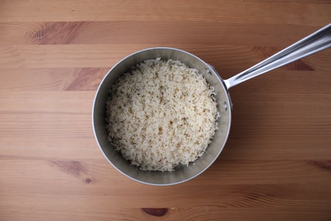 Ground Beef Picadillo Santiaguero - Step #1 Cook the rice
