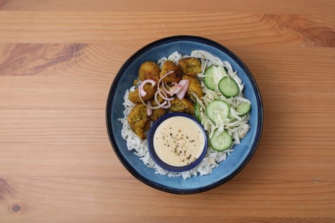 Crumbled Falafel Bowls - Step #5 Plate your dish