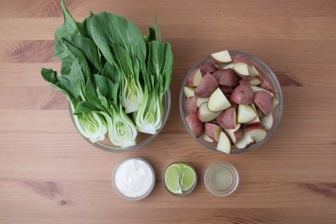 Thai-Spiced Chicken & Potato Traybake - Step #1 Mise en place