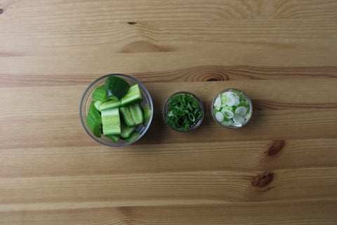 Korean-Style Chicken & Spicy Gochujang Cream - Step #3 Mise en place