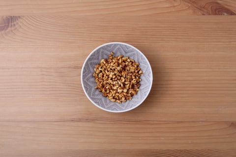 Vegan Caramelized Onion, Peanut & Sweet Soy Ramen Noodles - Step #2 Toast the peanuts