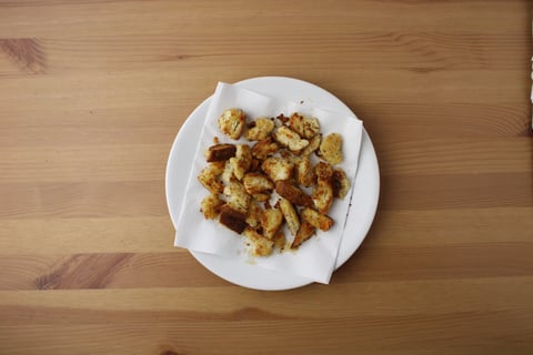 Sweet Potato Panzanella - Step #4 Faire les croûtons