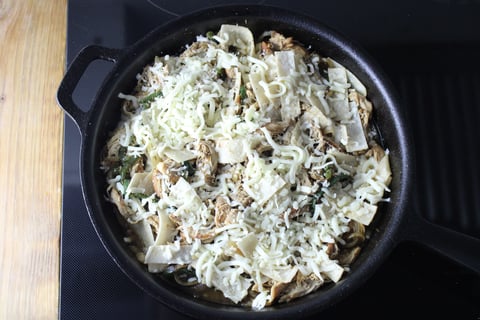 One-Pan Chicken ‘Enchilada’ Skillet - Step #4 Make the ‘enchilada’ skillet