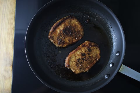 Smoky Seared Pork Chops - Step #4 Cook the pork