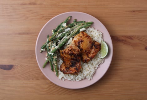 Mexican-Spiced Chicken Thighs - Step #6 Plate your dish