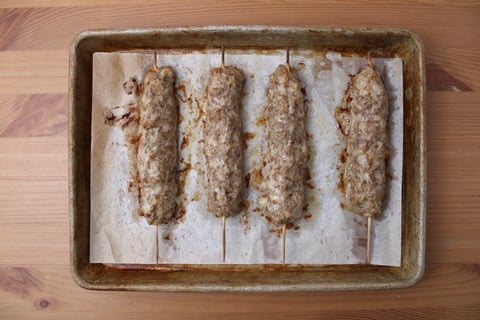 Spiced Turkey Skewers - Step #2 Cuire les brochettes